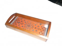 Wood Handmade Moroccan Tray Small